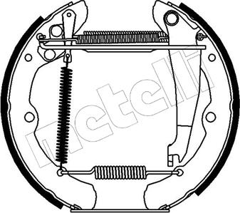 Metelli 51-0099 - Bremsbackensatz alexcarstop-ersatzteile.com