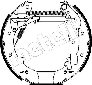 Metelli 51-0062 - Bremsbackensatz alexcarstop-ersatzteile.com