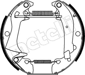 Metelli 51-0015 - Bremsbackensatz alexcarstop-ersatzteile.com