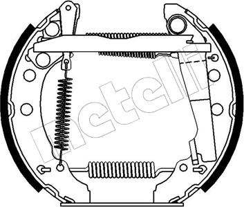 Metelli 51-0031 - Bremsbackensatz alexcarstop-ersatzteile.com