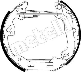 Metelli 51-0199 - Bremsbackensatz alexcarstop-ersatzteile.com