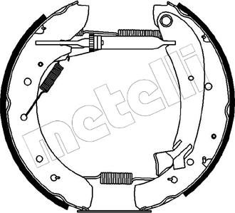 Metelli 51-0169 - Bremsbackensatz alexcarstop-ersatzteile.com