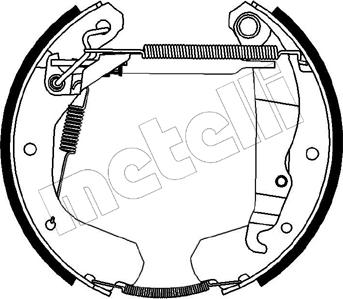 Metelli 51-0111 - Bremsbackensatz alexcarstop-ersatzteile.com