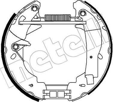 Metelli 51-0309 - Bremsbackensatz alexcarstop-ersatzteile.com