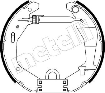 Metelli 51-0207 - Bremsbackensatz alexcarstop-ersatzteile.com