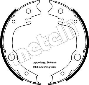 Metelli 53-0443 - Bremsbackensatz, Feststellbremse alexcarstop-ersatzteile.com