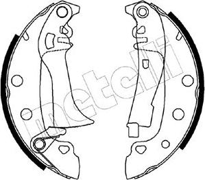 Metelli 53-0555 - Bremsbackensatz alexcarstop-ersatzteile.com