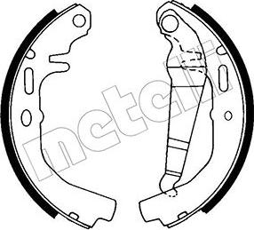 Metelli 53-0612 - Bremsbackensatz alexcarstop-ersatzteile.com