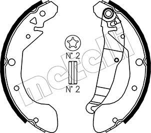 Metelli 53-0049 - Bremsbackensatz alexcarstop-ersatzteile.com