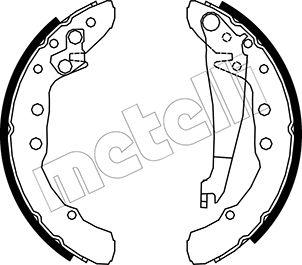 Metelli 53-0009 - Bremsbackensatz alexcarstop-ersatzteile.com