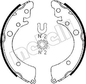 Metelli 53-0149 - Bremsbackensatz alexcarstop-ersatzteile.com