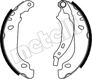 Metelli 53-0356 - Bremsbackensatz alexcarstop-ersatzteile.com