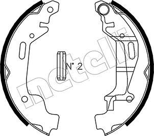 Metelli 53-0314 - Bremsbackensatz alexcarstop-ersatzteile.com