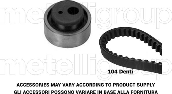 Metelli 29-0012 - Zahnriemensatz alexcarstop-ersatzteile.com