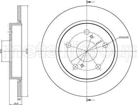 Metelli 23-1022C - Bremsscheibe alexcarstop-ersatzteile.com