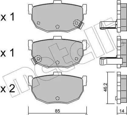 Magneti Marelli 363702161127 - Bremsbelagsatz, Scheibenbremse alexcarstop-ersatzteile.com