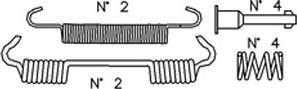 Metelli K374 - Zubehörsatz, Bremsbacken alexcarstop-ersatzteile.com