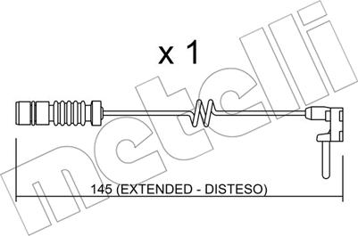 Metelli SU.161 - Warnkontakt, Bremsbelagverschleiß alexcarstop-ersatzteile.com