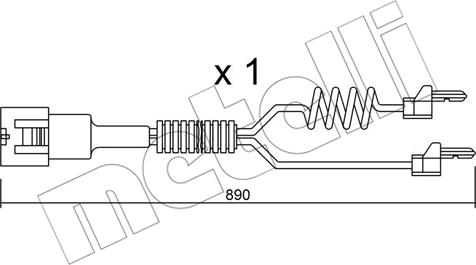 Metelli SU.103 - Warnkontakt, Bremsbelagverschleiß alexcarstop-ersatzteile.com