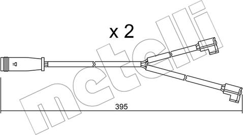 Metelli SU.174K - Warnkontakt, Bremsbelagverschleiß alexcarstop-ersatzteile.com