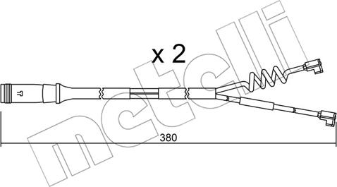 Metelli SU.175K - Warnkontakt, Bremsbelagverschleiß alexcarstop-ersatzteile.com