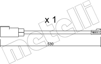 Metelli SU.340 - Warnkontakt, Bremsbelagverschleiß alexcarstop-ersatzteile.com