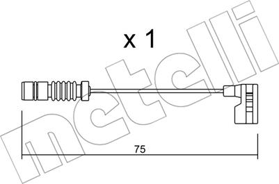 Metelli SU.251 - Warnkontakt, Bremsbelagverschleiß alexcarstop-ersatzteile.com