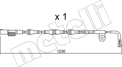 Metelli SU.257 - Warnkontakt, Bremsbelagverschleiß alexcarstop-ersatzteile.com