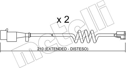 Metelli SU.226K - Warnkontakt, Bremsbelagverschleiß alexcarstop-ersatzteile.com