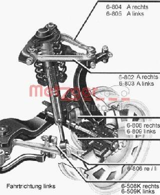 Metzger 58009512 - Lenker, Radaufhängung alexcarstop-ersatzteile.com