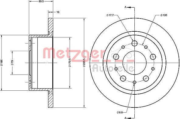 Metzger 6110647 - Bremsscheibe alexcarstop-ersatzteile.com