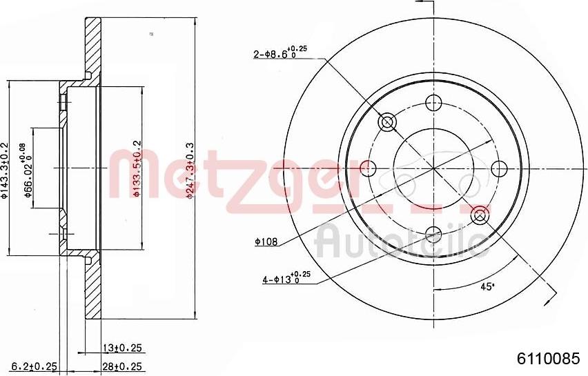 Valeo 297598 - Bremsscheibe alexcarstop-ersatzteile.com