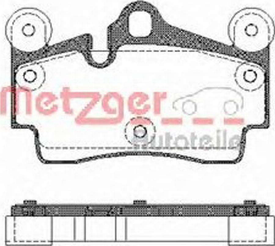 Metzger 099600 - Bremsbelagsatz, Scheibenbremse alexcarstop-ersatzteile.com