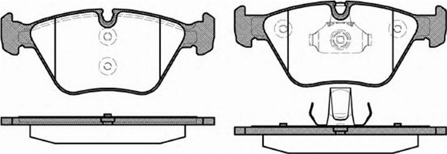 Metzger 096300 - Bremsbelagsatz, Scheibenbremse alexcarstop-ersatzteile.com