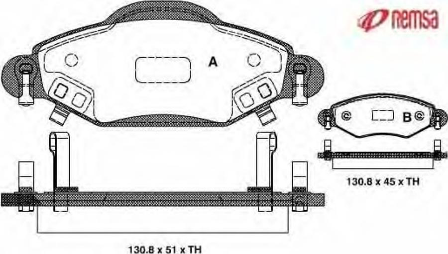 Metzger 097802 - Bremsbelagsatz, Scheibenbremse alexcarstop-ersatzteile.com