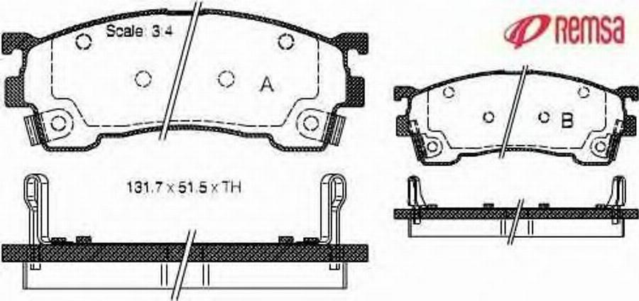 Metzger 041504 - Bremsbelagsatz, Scheibenbremse alexcarstop-ersatzteile.com