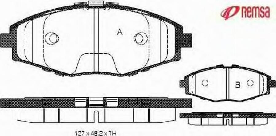 Metzger 069600 - Bremsbelagsatz, Scheibenbremse alexcarstop-ersatzteile.com