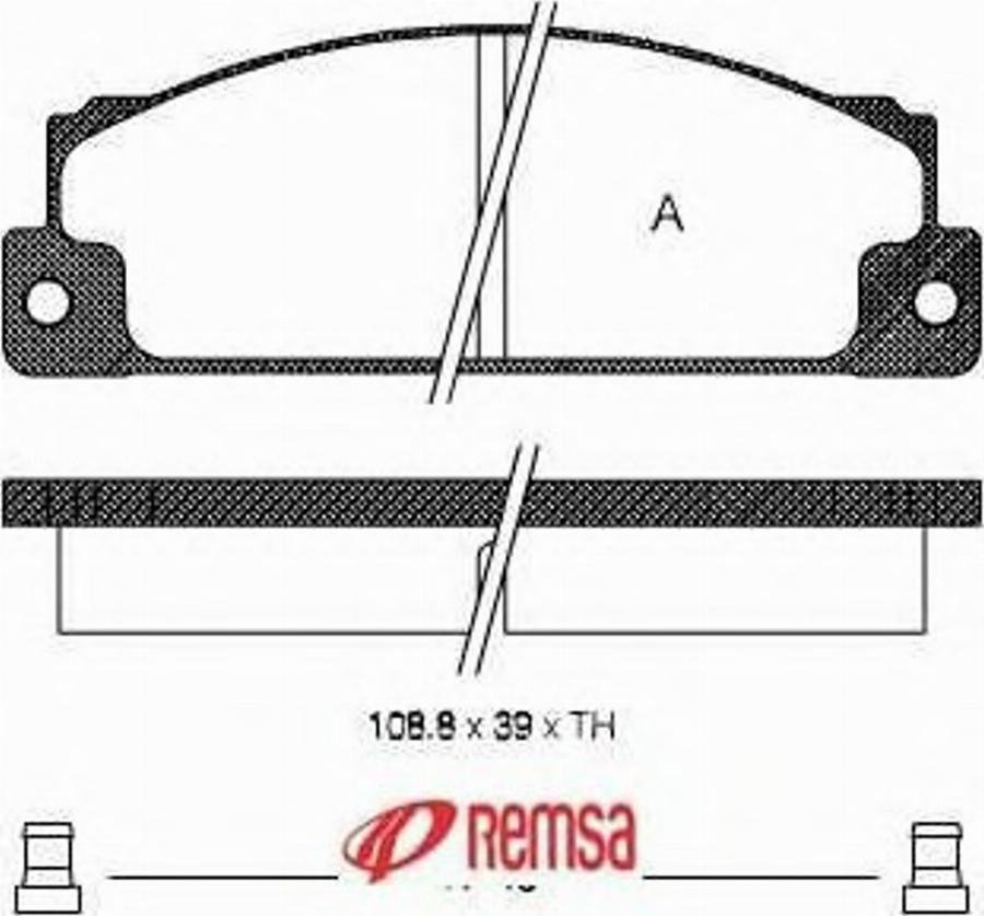 Metzger 002202 - Bremsbelagsatz, Scheibenbremse alexcarstop-ersatzteile.com