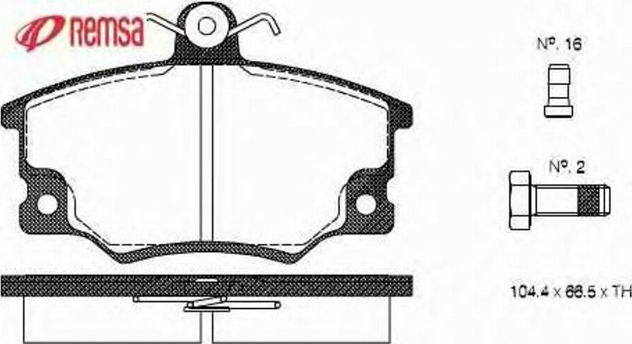 Metzger 014614 - Bremsbelagsatz, Scheibenbremse alexcarstop-ersatzteile.com