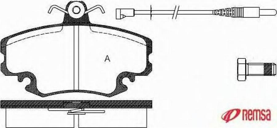 Metzger 014132 - Bremsbelagsatz, Scheibenbremse alexcarstop-ersatzteile.com