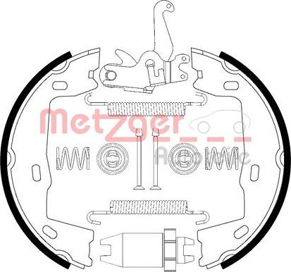 Metzger 0152021 - Bremsbackensatz, Feststellbremse alexcarstop-ersatzteile.com