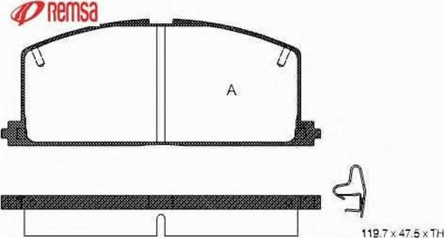 Metzger 016704 - Bremsbelagsatz, Scheibenbremse alexcarstop-ersatzteile.com