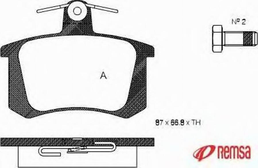 Metzger 013520 - Bremsbelagsatz, Scheibenbremse alexcarstop-ersatzteile.com