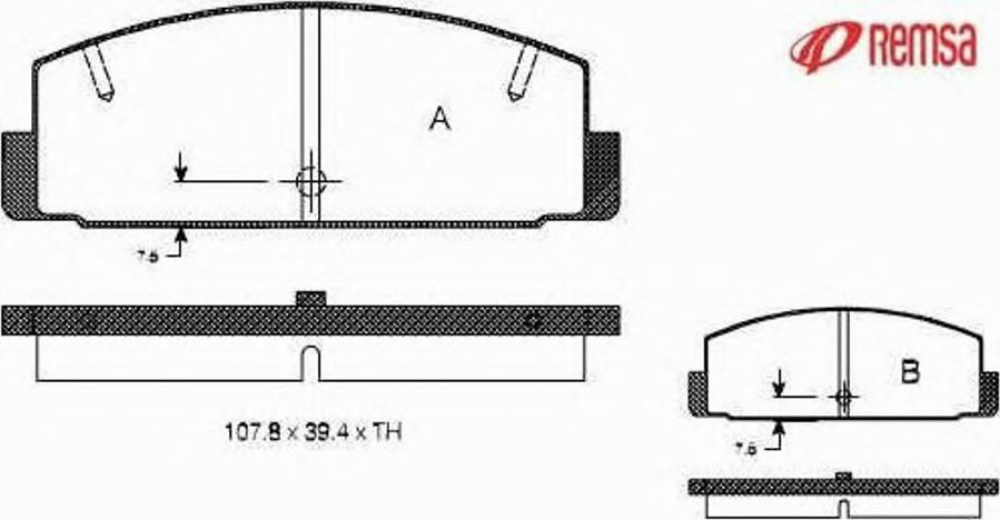 Metzger 017910 - Bremsbelagsatz, Scheibenbremse alexcarstop-ersatzteile.com