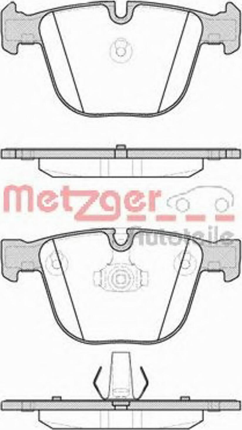 Metzger 089200 - Bremsbelagsatz, Scheibenbremse alexcarstop-ersatzteile.com