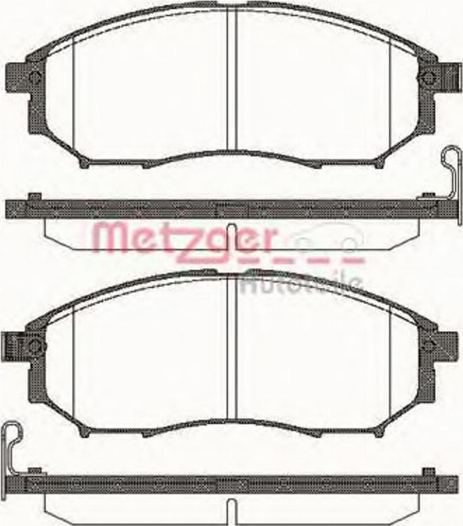 Metzger 0852.14 - Bremsbelagsatz, Scheibenbremse alexcarstop-ersatzteile.com