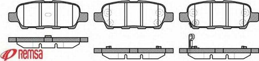 Metzger 087601 - Bremsbelagsatz, Scheibenbremse alexcarstop-ersatzteile.com