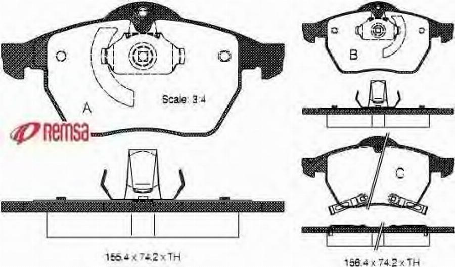 Metzger 039032 - Bremsbelagsatz, Scheibenbremse alexcarstop-ersatzteile.com