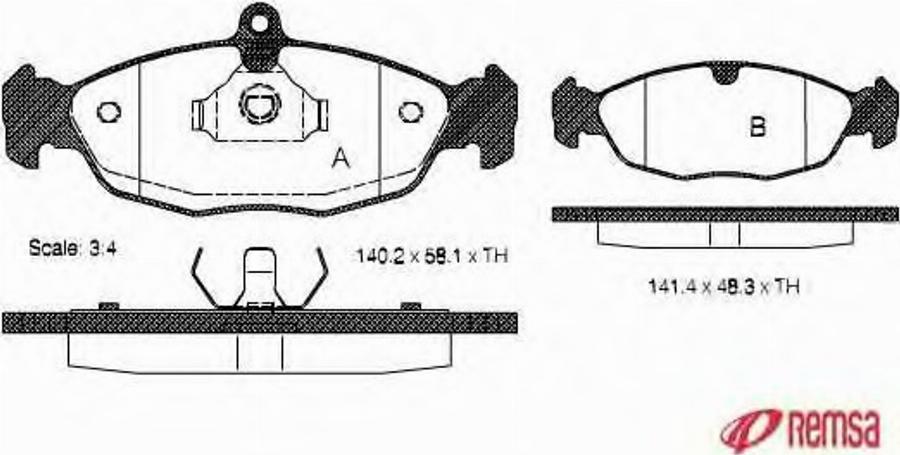 Metzger 039320 - Bremsbelagsatz, Scheibenbremse alexcarstop-ersatzteile.com