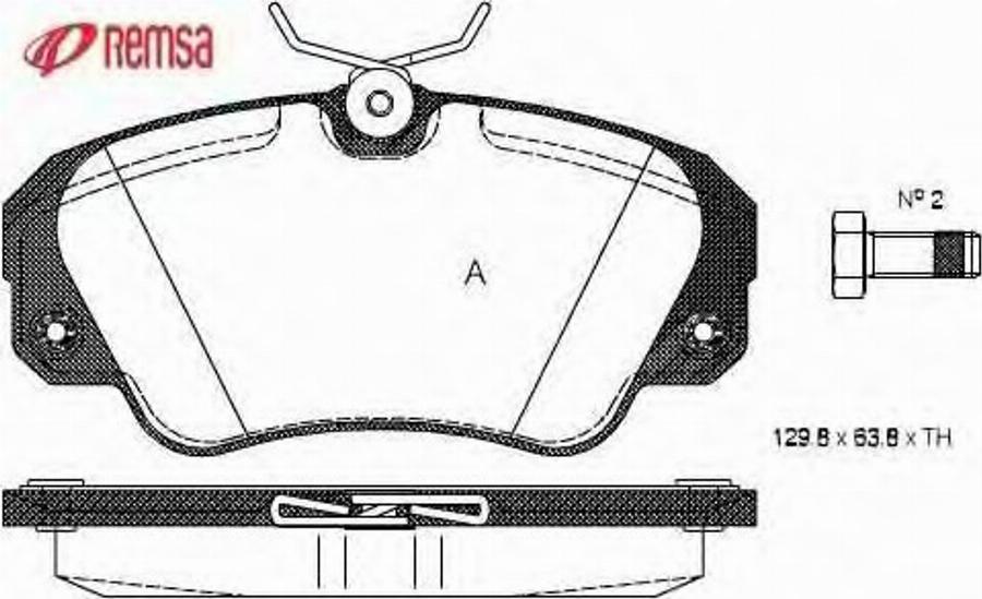 Metzger 038200 - Bremsbelagsatz, Scheibenbremse alexcarstop-ersatzteile.com